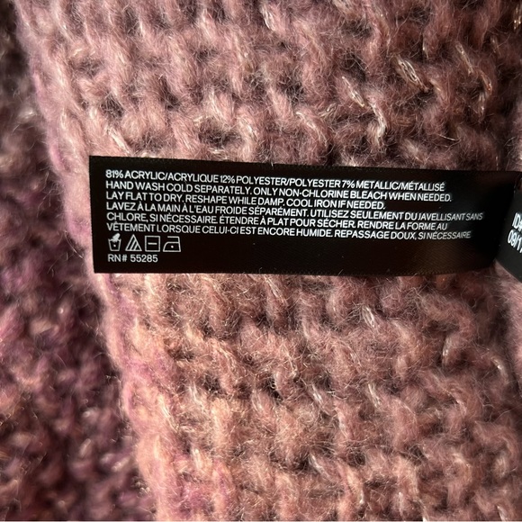 Express Purple & Gold Infinity Scarf, EUC - Picture 5 of 5